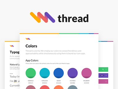 Coming Soon - Thread by Material color css framework material style guide thread ui kit