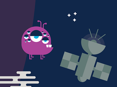 Sneak Peek #2 alien character illustration monster outer planets satellite space stars