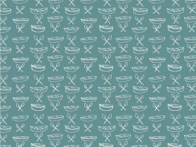 Cute Canoe digital fleestudio hand drawn pattern repeat surface design