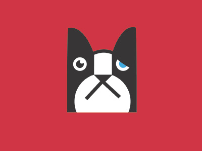 Boston Terrier Illustration icon illustration vector