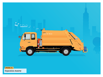 99 Percent Invisible - Taipei Dump Truck 99pi illustration taipei truck yellow