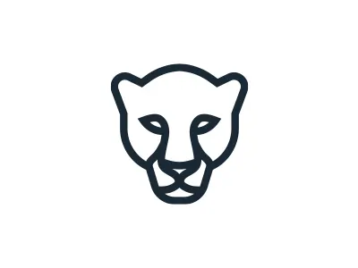 Panther africa animal leopard lion logo morecolor panther