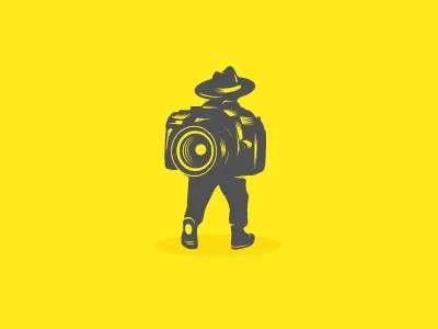 Snapher bagpack camera hiking illustration journey people photo photographer photography travel vintage walk