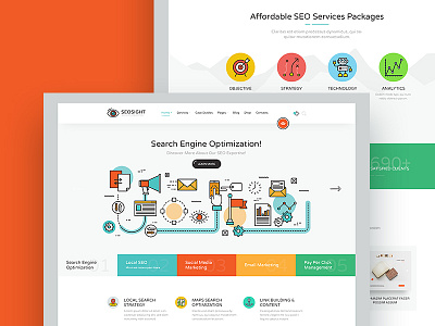 Seosight - SEO, Digital Marketing Agency HTML Template agency digital html marketing psd seo template