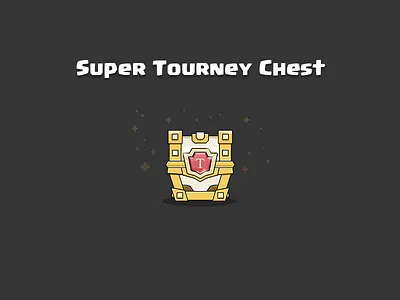 Clash Royale: Super Tourney Chest box chest clash crate game gold icon illustration iphone royale super tourney ranked