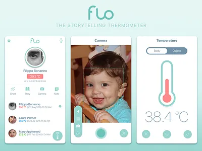 Flo app ui concept flo ios iphone redesign ui