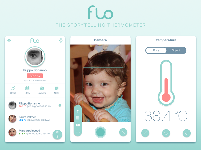 Example of Flo app ui concept