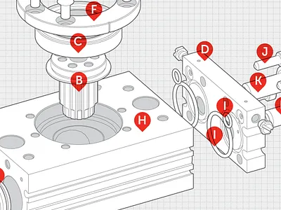 INTOR - Technical catalog catalog editorial illustration interactive technical ui