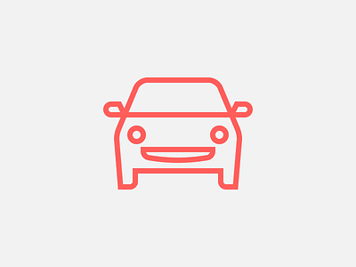 Car icon car ios outline