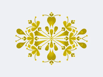 Scandinavian Floral #2 cute floral flowers illustration scandinavian vector yellow