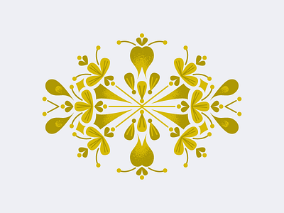 Scandinavian Floral #2 cute floral flowers illustration scandinavian vector yellow