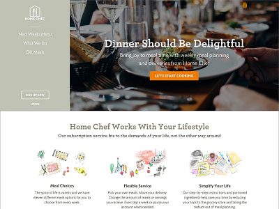 Alternate Home Page archer ideal sans illustration mockup