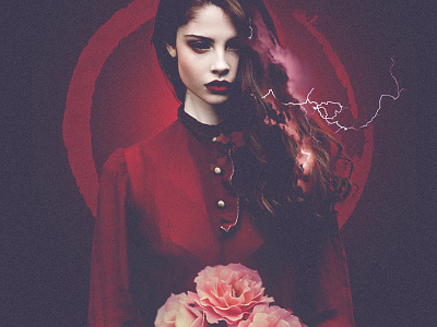 red blue secatero flowers lightning red