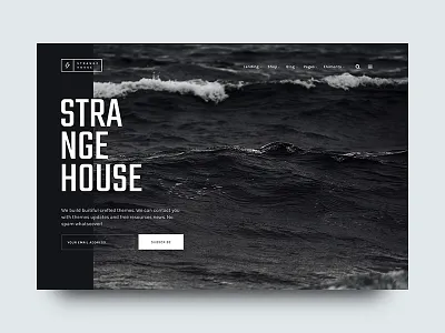 Strange House - Mailing clean editorial grid minimal portfolio theme type typography
