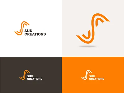 Sun Creations - Identity Design branding design firm identity logo orange sun