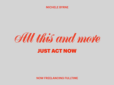 Limited Time Offer design freelance graphic design freelance nyc