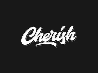 Cherish Logotype calligraphy cursive handlettering letter lettering script type typo typography