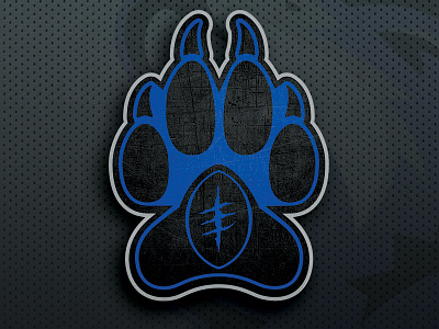 Los Lobos Paw Logo fantasy football football howling lobo lobos los lobos sports sports logo wolf wolf logo