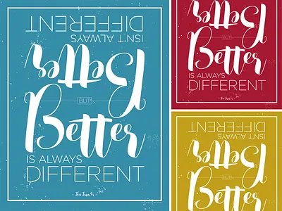 Different Poster v1 colors poster