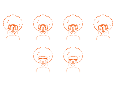 "click, click" SELFIE avatar avi faces portrait selfie skillshare vector
