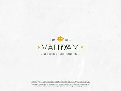 Vahdam Teas bird branding. mark designer icon indian logo luxury tea vector