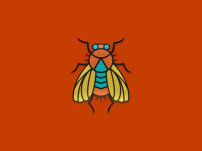 Bugger bug fun icon vector