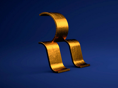 Rahnmet logo 3d 3d logo cinema 4d logo metal