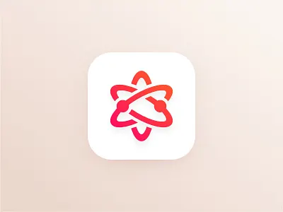 Radiation Level app icon concept design icon minimal radiation