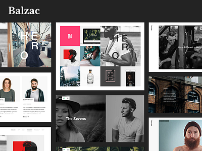 Balzac - An Ultra Creative HTML5 Template for Agencies agency creative css3 html5 masonry minimal modern parallax portfolio responsive studio