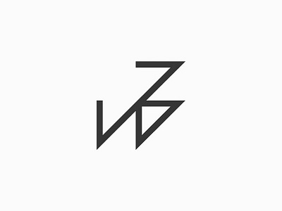 Zw logo concept v7 brand branding clean forward future logo minimal mnml modern monogram neat sharp