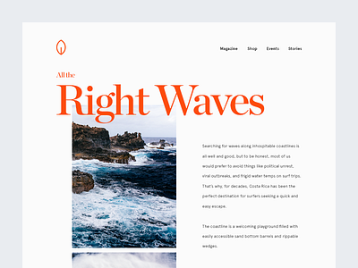 All the Right Waves clean editorial minimal munich surf type typography ui water wave waves