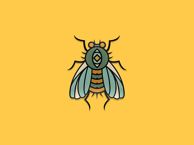 Bugger Dos bug fun icon vector