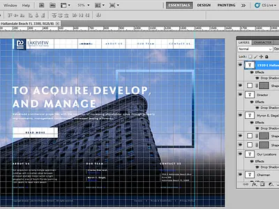 Lake View Properties Homepage Inprogress dribble flat flat ui minimal psd ui user experience