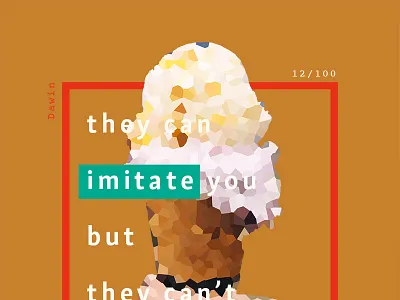 012 #100DaysOfLyrics 100 days challenge design everyday inspiration nippon color poster