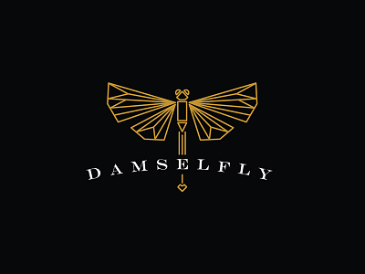 Damselfly branding clothing indian logo