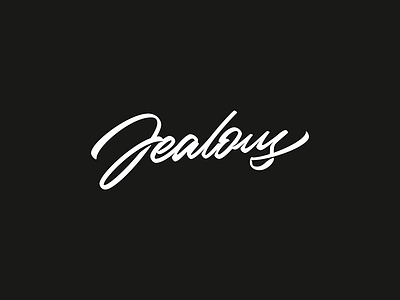 Jealous Lettering calligraphy cursive handlettering jealous letter lettering script type typo typography
