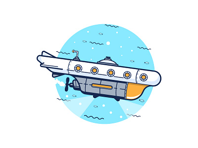 Submarine blue dive ocean submarine submerge subnautical swim water