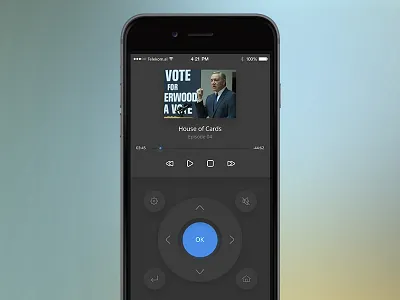 Remote Control app control dailyui design kodi remote ui
