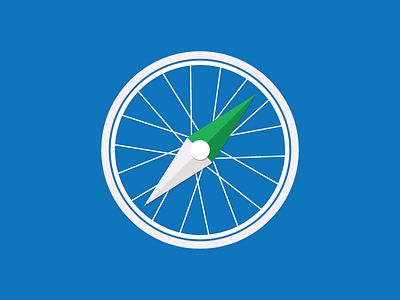 Voyageur Cycling Route logo bike bike wheel brand compass cycle cycling logo route wheel