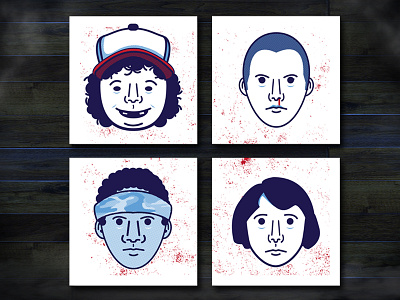 Stranger Things Print Set illustration stranger things