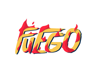 Fuego blue fire fuego logo logotype pink red yellow
