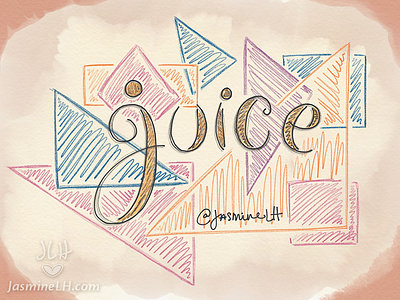 Daily Doodle 2016 – Juice adobe sketch daily doodle digital lettering doodle drawing geometric hand lettering illustration instagram lettering sketch