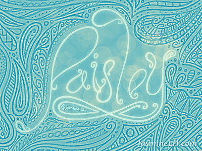 Daily Doodle 2016 – Paisley adobe sketch daily doodle digital lettering doodle drawing hand lettering illustration instagram lettering pattern pattern design