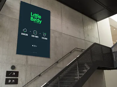 Little Birdy - Billboard Design billboard design graphic little birdy