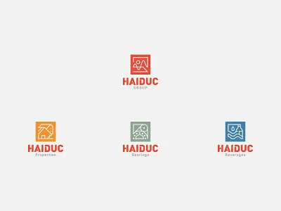 HaiDuc Group bearings beverages branding daiduc group line logo mark properties vietnam