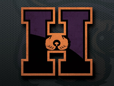 Hamster Alternate H Logo cute fantasy football football halfback hamster helmet running back sports sports logo