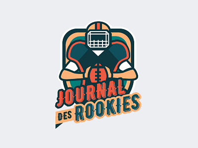 TDA Journal des Rookies - Logotype design football illustration line logo logotype patch retro sport vector