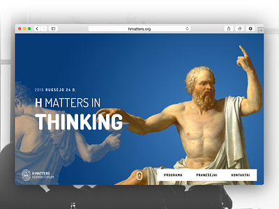 Hmatters Website conference hmatters humanities landing linkus monotwo onepage web