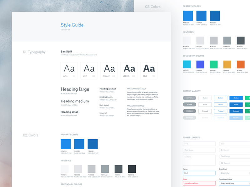 Example of Style Guide