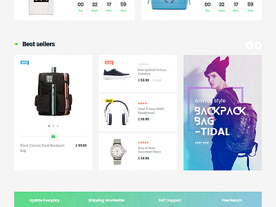 OShop ecommerce theme ui ux web template